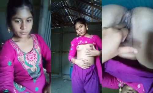 Virgin Bangladeshi girl sowing her boobs and pussy - Mydesi 